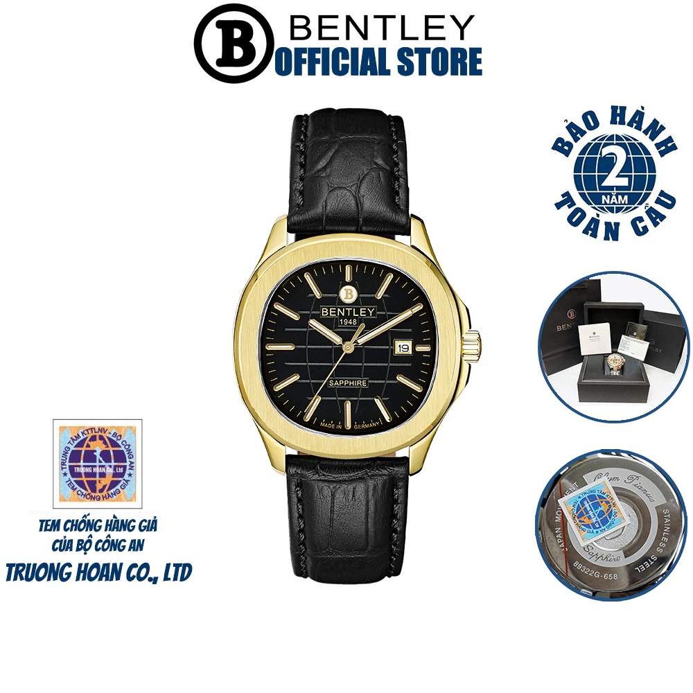 Đồng hồ nam dây da Bentley BL1869-10 BL1869-10MKBB