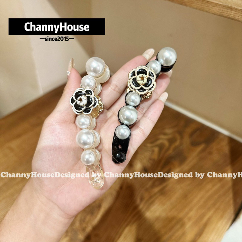 Kẹp dọc phồng tóc Hoa trà hạt mix size cao cấp - Kẹp tóc phồng phong cách Hàn Quốc[CHANNYHOUSE]
