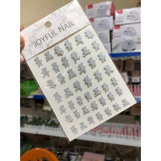 Sticker dán móng gấu nhũ flash siêu sáng/ sticker gấu dán móng siêu sáng/ sticker nhũ flash gấu, buom nail, ngôi sao.