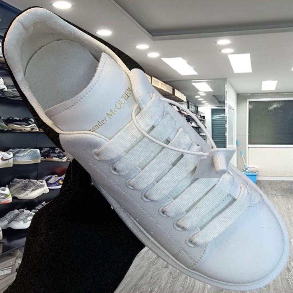 Giày Sneaker MCQ Trắng Gót Đen Nam Nữ, Giày thể thao thời trang Hàng cao cấp Full Box + Bill - Yabi_Boutique