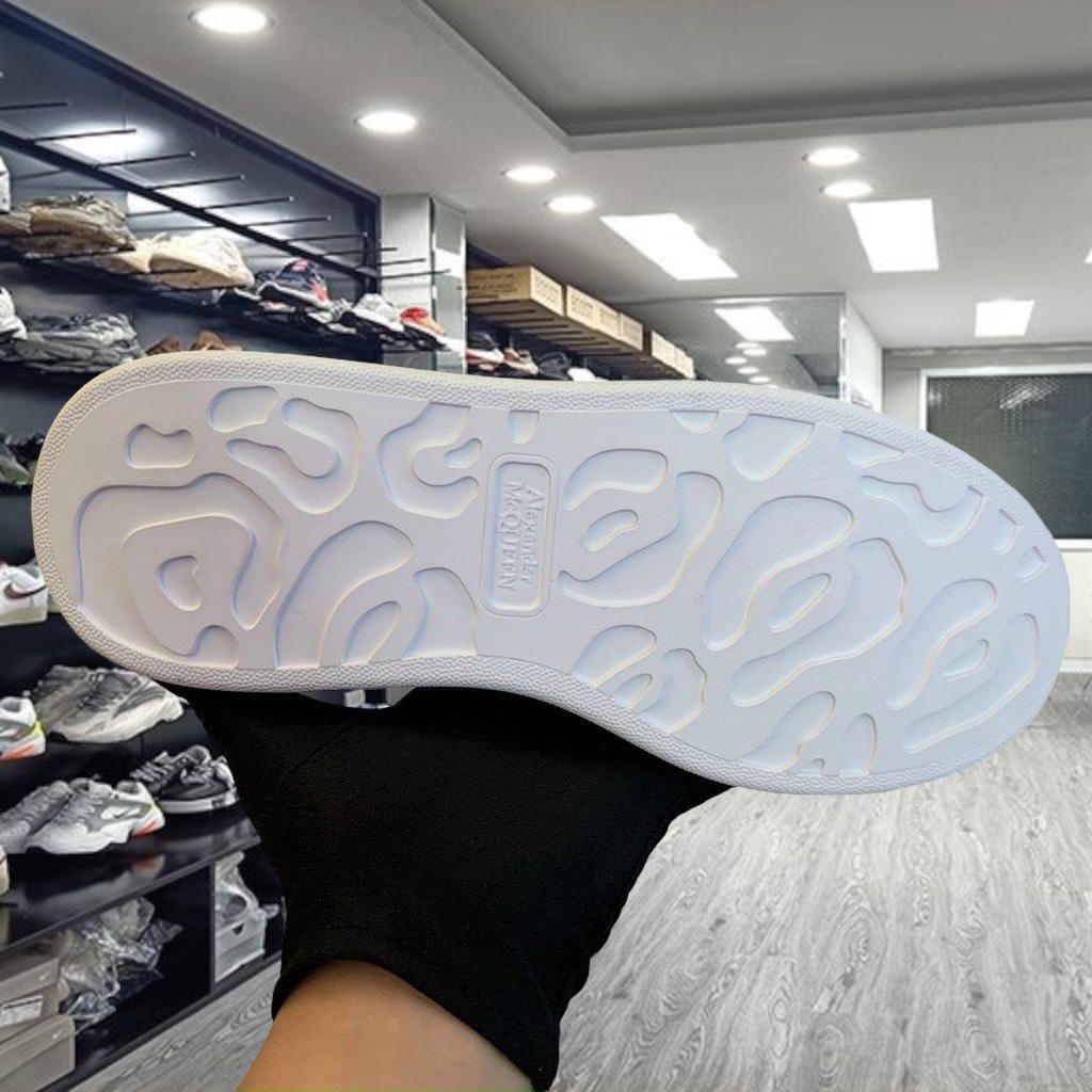 Giày Sneaker MCQ Trắng Gót Đen Nam Nữ, Giày thể thao thời trang Hàng cao cấp Full Box + Bill - Yabi_Boutique