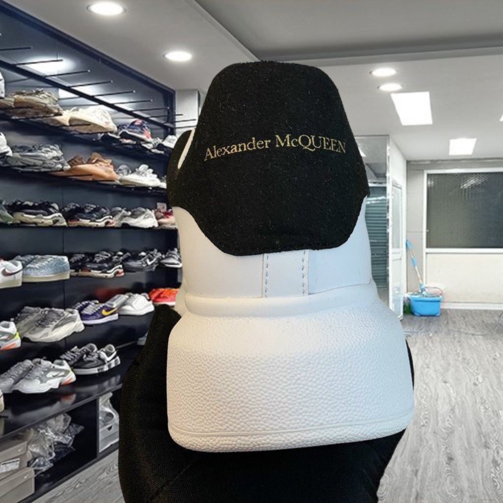 Giày Sneaker MCQ Trắng Gót Đen Nam Nữ, Giày thể thao thời trang Hàng cao cấp Full Box + Bill - Yabi_Boutique