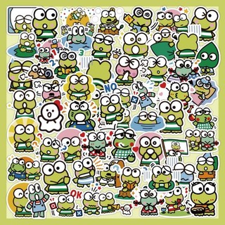 Set 60 miếng sticker hình dán chống nước keroppi