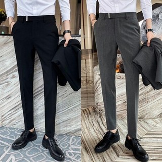 Quần nam âu mix kẹp kiểu hàn quốc cao cấp công sở - kiểu mới , phong cách hàn quốc , dáng ôm chuẩn body