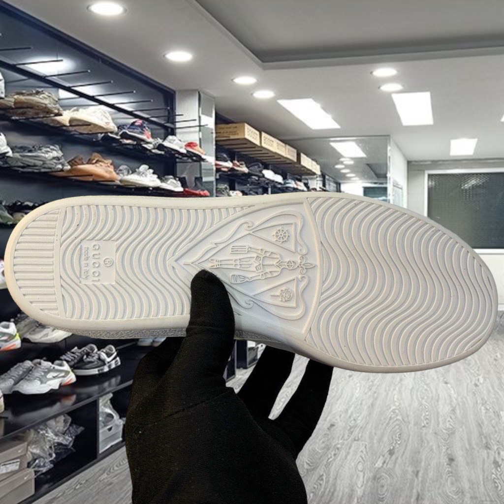 Giày Thể Thao Gucci Ace Embroidered 'Bees and Stars'. Giày Gucci Ong Sao Nhập Trung fulll bill box 1.1- YabiBoutique