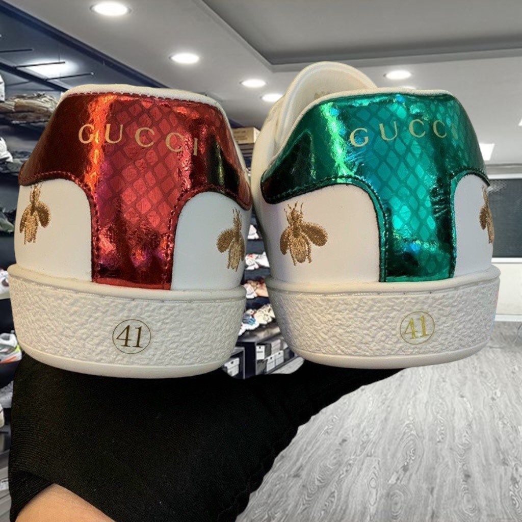 Giày Thể Thao Gucci Ace Embroidered 'Bees and Stars'. Giày Gucci Ong Sao Nhập Trung fulll bill box 1.1- YabiBoutique