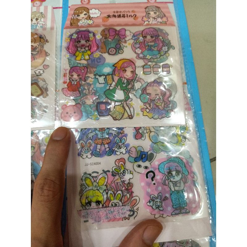 Vỉ 20 gói dán sticker 3D biểu cảm đáng yêu
