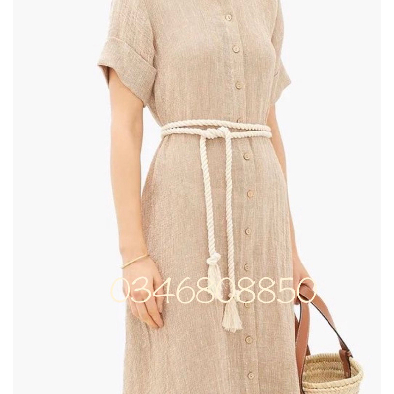 Dây belt thắt lưng sợi thừng cotton to bản