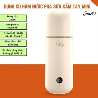 DỤNG CỤ HÂM NƯỚC PHA SỮA CẦM TAY CAO CẤP FATZBABY FATZ MINI SMART 2 - FB3625VA - AN TOÀN CHO MẸ VÀ BÉ, BẢO HÀNH 12 THÁNG