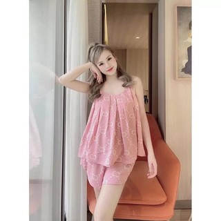 Bộ đồ ngủ mặc nhà nhiều hoa văn