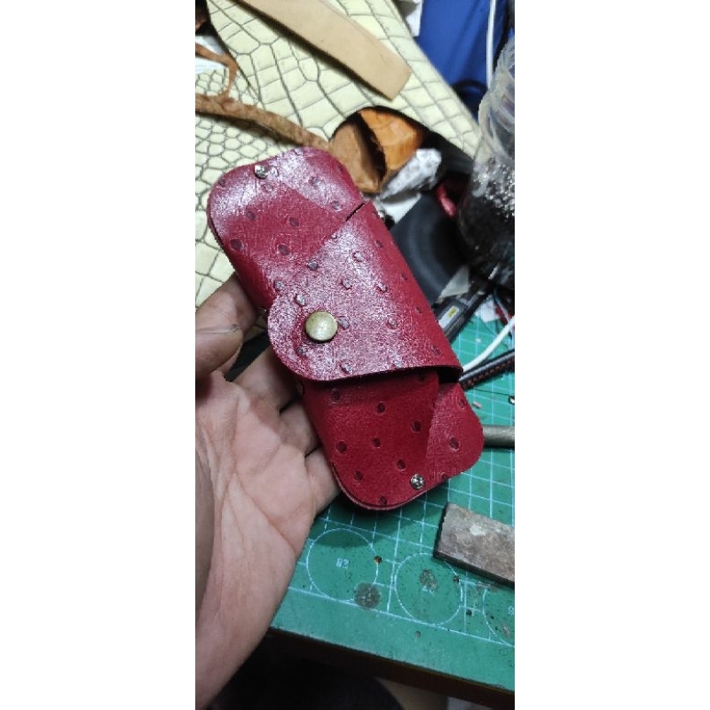 Thanh lý bao da đựng kính cầm tay da thật chỉ 25k/c