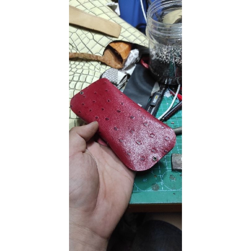 Thanh lý bao da đựng kính cầm tay da thật chỉ 25k/c