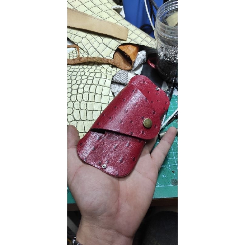 Thanh lý bao da đựng kính cầm tay da thật chỉ 25k/c