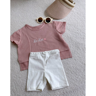 Áo thun cotton thêu tên bé