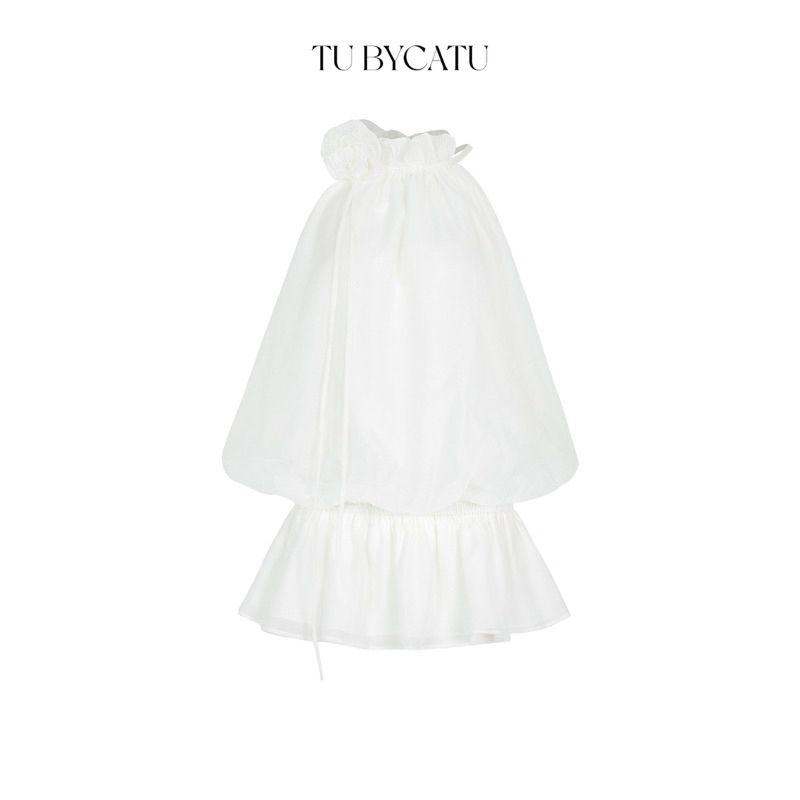 TUBYCATU | Áo Lily (Không kèm quần) chất liệu vải organza đính hoa màu Nude / Beige/ White/ Black