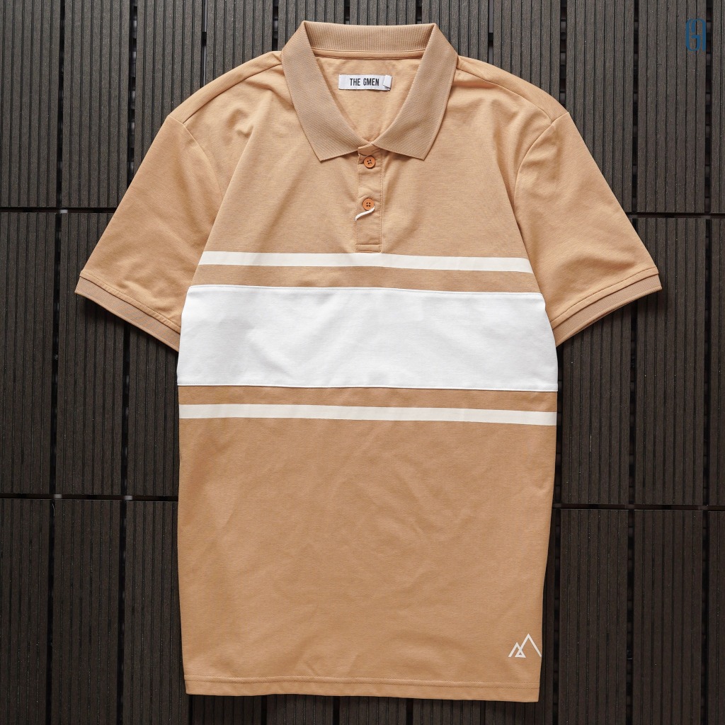 Áo Polo nam trẻ trung Pio Polo Shirt thiết kế phối màu, 100% cotton, chuẩn form GM THE GMEN ELEGANT EST 2017