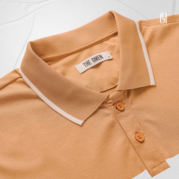 Áo polo phối GRIT POLO SHIRT vải cotton liquid mềm mát, form Slimfit - THE GMEN ELEGANT EST 2017