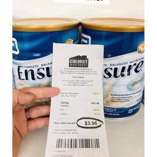 Sữa bột Ensure Úc 850g