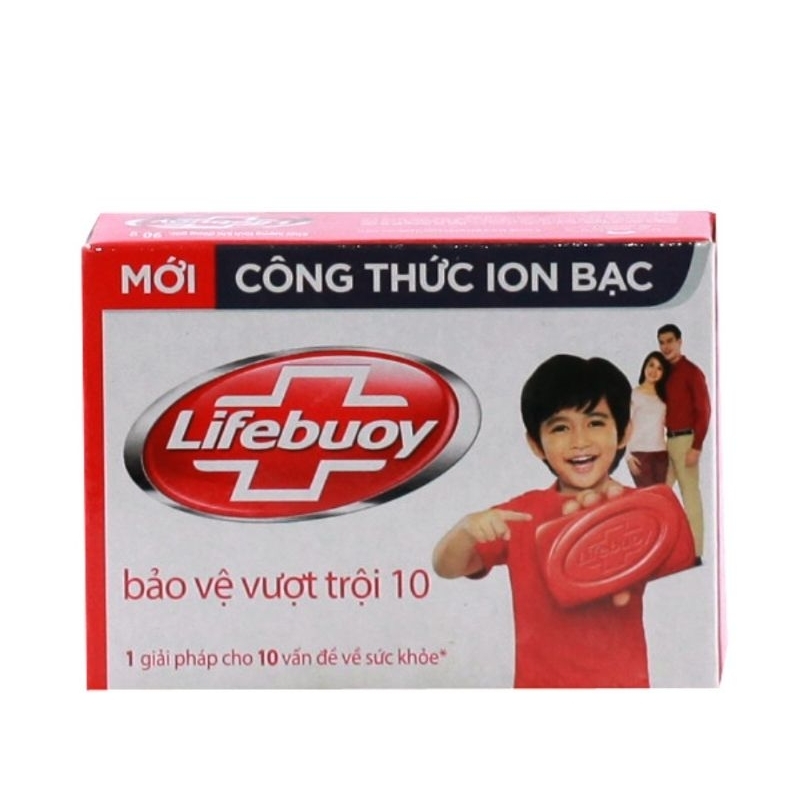 Xà bông cục lifebuoy xanh hoặc đỏ 90g