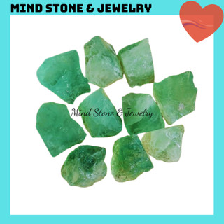Viên đá xanh flourite thô trang trí, làm handmate, thanh tẩy, Tarot, Mind Stone & Jewelry