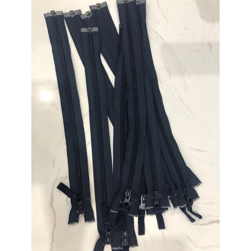 Dây kéo YKK chính hãng, xanh đen 37cm