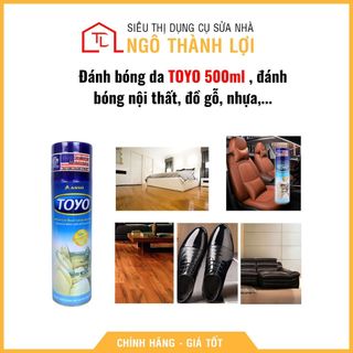 Đánh bóng da Toyo, chai xịt đánh bóng da, gỗ, nội thất,...