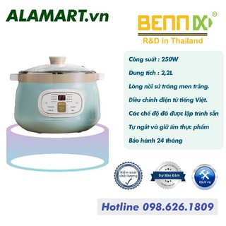 Nồi nấu chậm bennix bn-22slc dung tích 2,2l