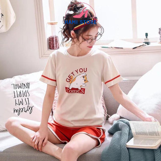 Bộ Quần Áo Ngủ Nữ Thoáng Mát, Thoải Mái Với Họa Tiết Đẹp Nhiều Màu Có Các Size M, XL, 2XL, 3XL SHOP HAMI AN01