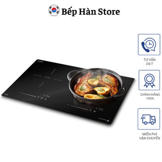 Bếp từ đôi caso duochef 3500, bếp từ dương / âm, 2 vùng nấu, công suất 3500w, nhập đức, bh 12 tháng, bephan