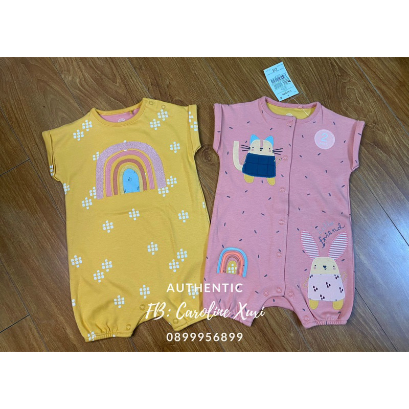 Set Romper 2 bộ dành cho bé gái size 3/6m săn sale