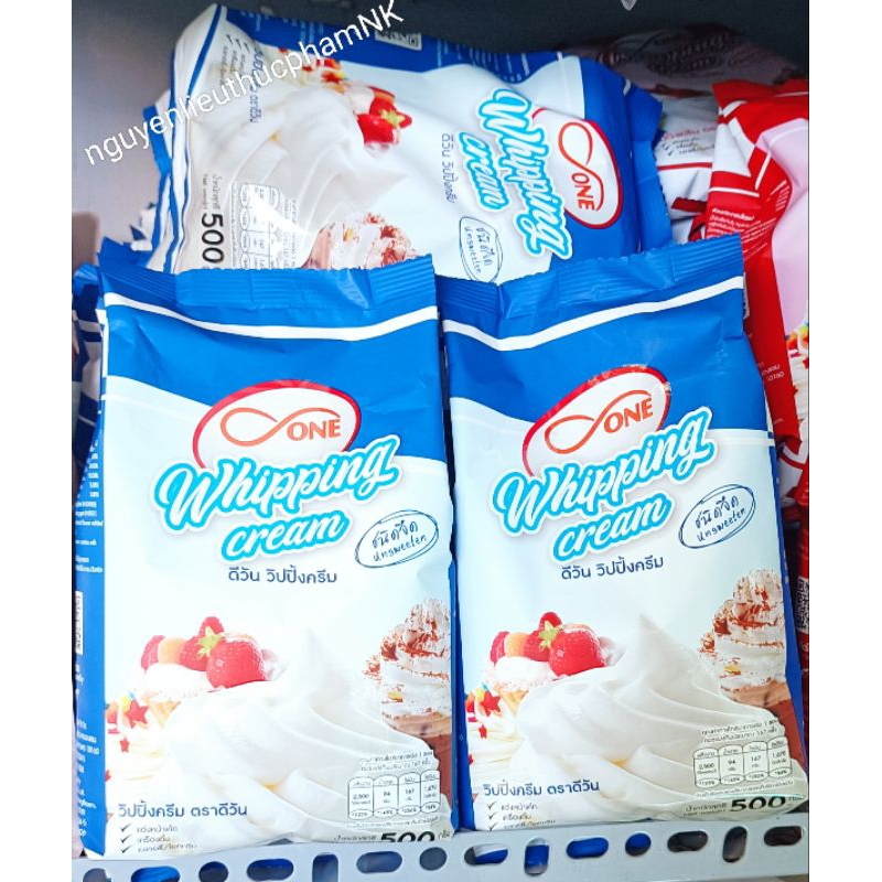 Whipping cream bột d-ONE Thái Lan gói 500gr siêu tiện dụng