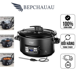 Nồi nấu chậm sousvide russell hobbs 25630-56, nồi nấu cháo, nồi hầm, dung tích 6,5l, nhập đức, bh 12 tháng, bepchauau