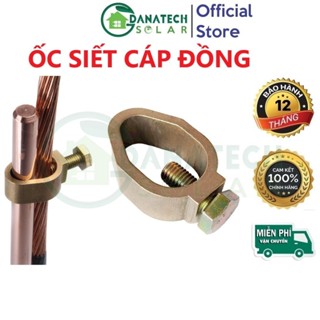 Ốc siết cáp đồng | Kẹp cọc tiếp địa với dây tiếp địa