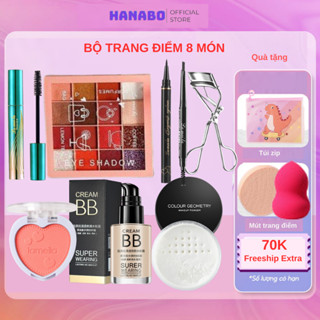 Sét Trang Điểm Cơ Bản Đầy Đủ Nội Địa Trung Chính Hãng Cao Cấp Giá Sale Rẻ Hanabo Gồm Son Môi Kem Nền Kem Che Khuyết Điểm