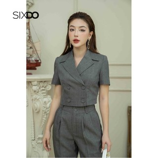 Áo vest nữ dáng lửng cộc tay SIXDO