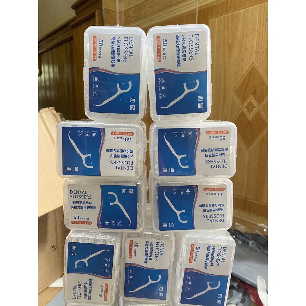 Tăm nha khoa, chỉ nha khoa hộp 50c