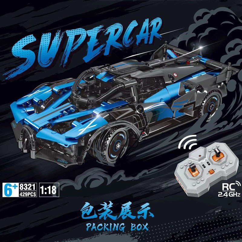 Đồ Chơi Lắp Ráp Xếp Hình Mô Hình Siêu Xe Lamborghini,Ferrari,Bugatti Điều Khiển Từ Xa RC Tỉ Lệ 1:18 No.8320 Với 400+PCS