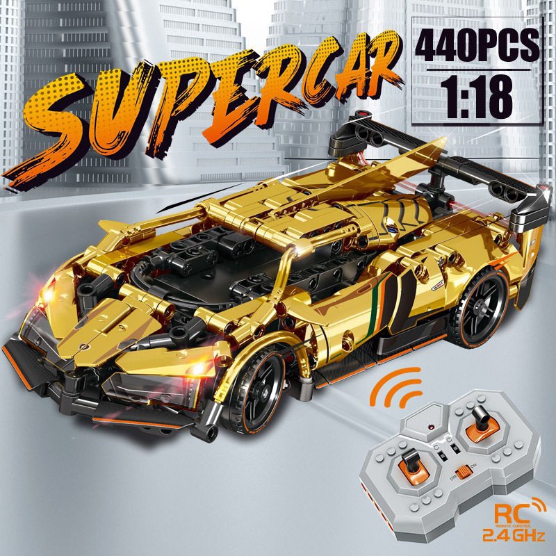 Đồ Chơi Lắp Ráp Xếp Hình Mô Hình Siêu Xe Lamborghini,Ferrari,Bugatti Điều Khiển Từ Xa RC Tỉ Lệ 1:18 No.8320 Với 400+PCS