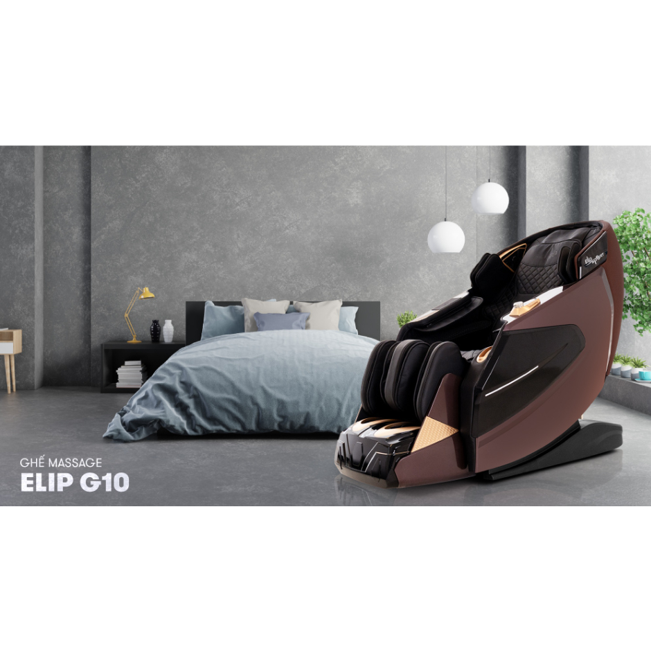 Ghế Massage ELIP G10 - Công nghệ 5D, BodyScan dò tìm huyệt đạo, Điều khiển giọng nói, Massage chân 360 độ