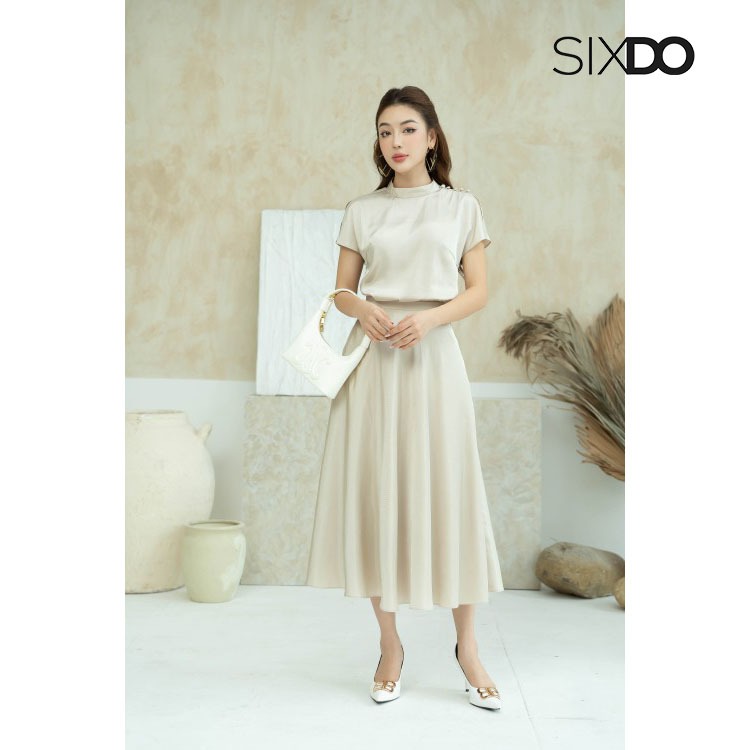 Chân váy lụa chữ A SIXDO (Silk Skirt)