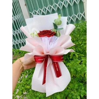 bó hoa sáp 1 bông thành phẩm