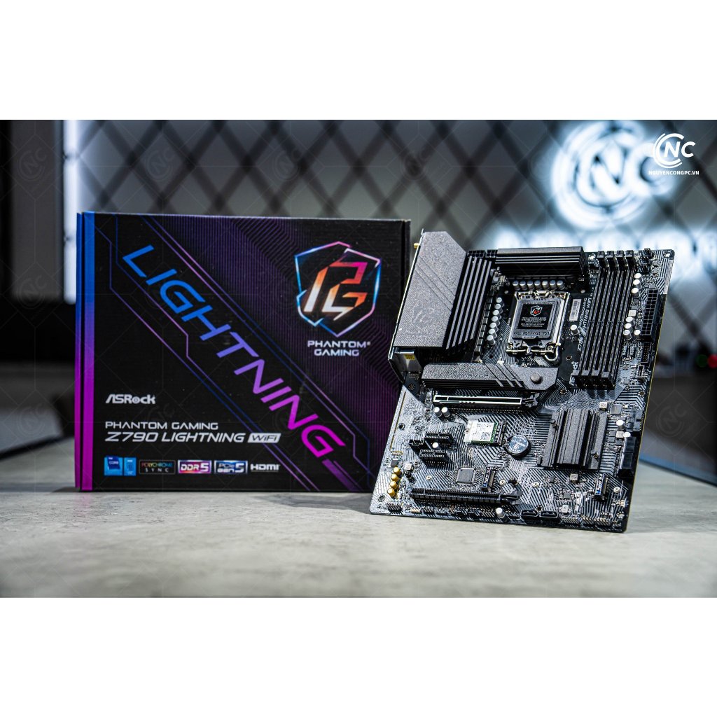 Mainboard Asrock Z790 PG Lightning WIFI D5 cho chip đời 12, 13  - BH chính hãng 3 năm