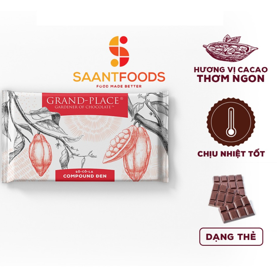 Socola đen Grand Place Puratos 1 Kg