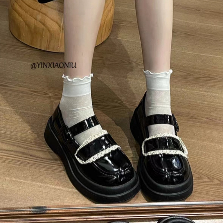 Giày búp bê nữ đế cao KORI phong cách Hàn Quốc - Giày lolita nữ xinh xắn cao cấp