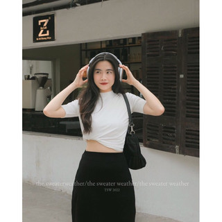 CHÂN VÁY ZIP MIDI DÁNG DÀI