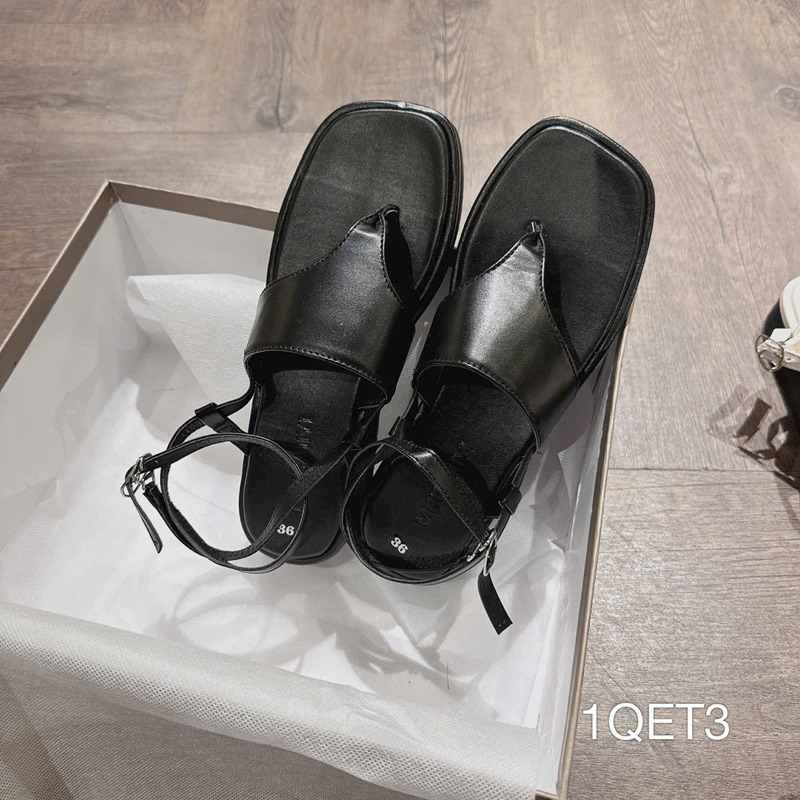 Sandal Bánh Mì Da Yếm Kẹp Siêu Xinh