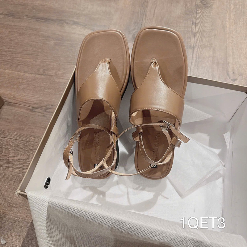 Sandal Bánh Mì Da Yếm Kẹp Siêu Xinh