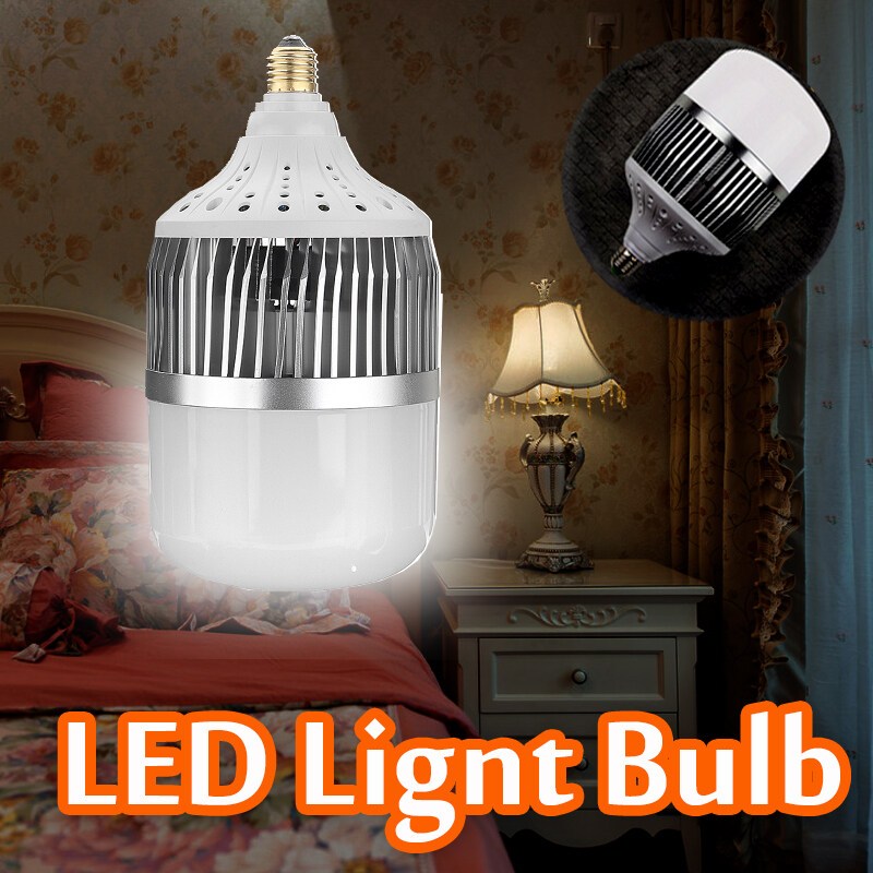 Bóng Đèn Led Bulb, Đèn Búp Trụ, Đui E27, Tản Nhiệt NHÔM, Ánh Sáng Trắng, Dùng Cho Nhà, Xưởng, Đèn Đường...