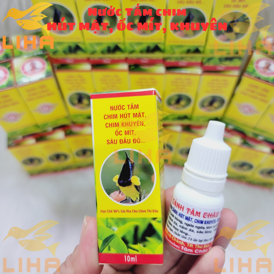 Nước Tắm Hút Mật, Chào Mào - Nước Tắm TÂM CHÀO MÀO Cho Chim Cảnh
