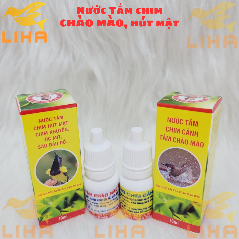 Nước Tắm Hút Mật, Chào Mào - Nước Tắm TÂM CHÀO MÀO Cho Chim Cảnh